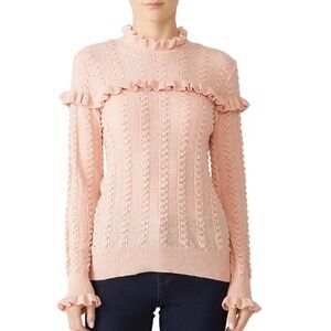 Slate & Willow Blush‎ Ruffle Sweater Size XS